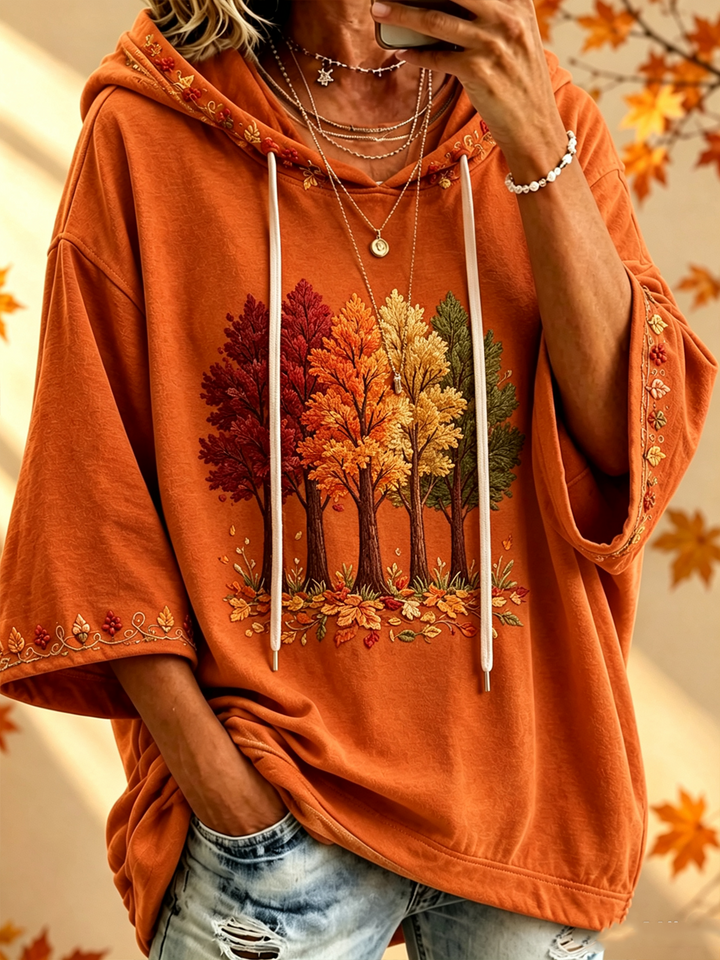 MARIA™ - ELEGANT AUTUMN PONCHO HOODIE