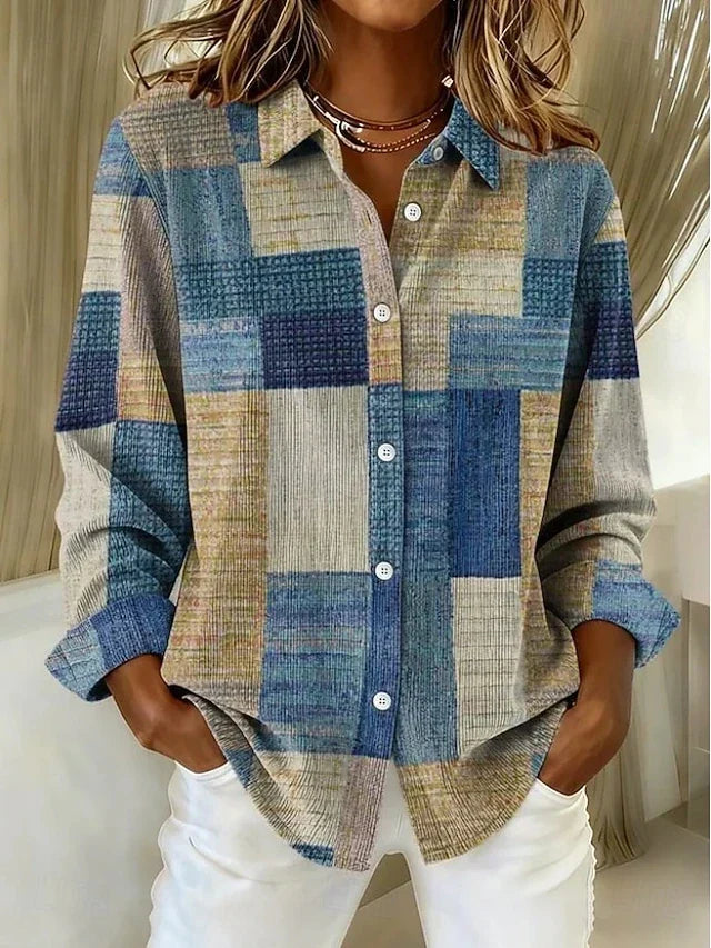 MERRITT™ - ELEGANT PATCHWORK COMFORT BLOUSE