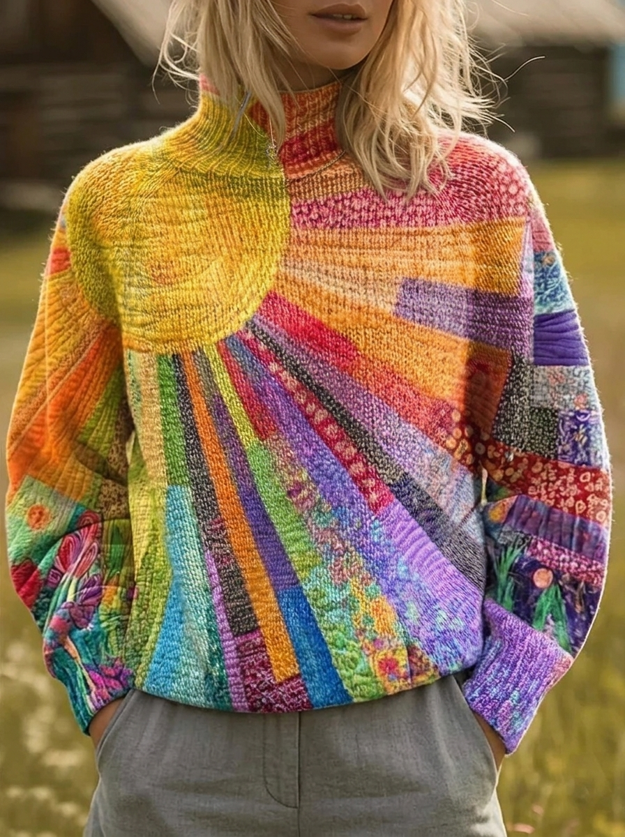 FLORA™ - ELEGANT COZY KNITTED SWEATSHIRT