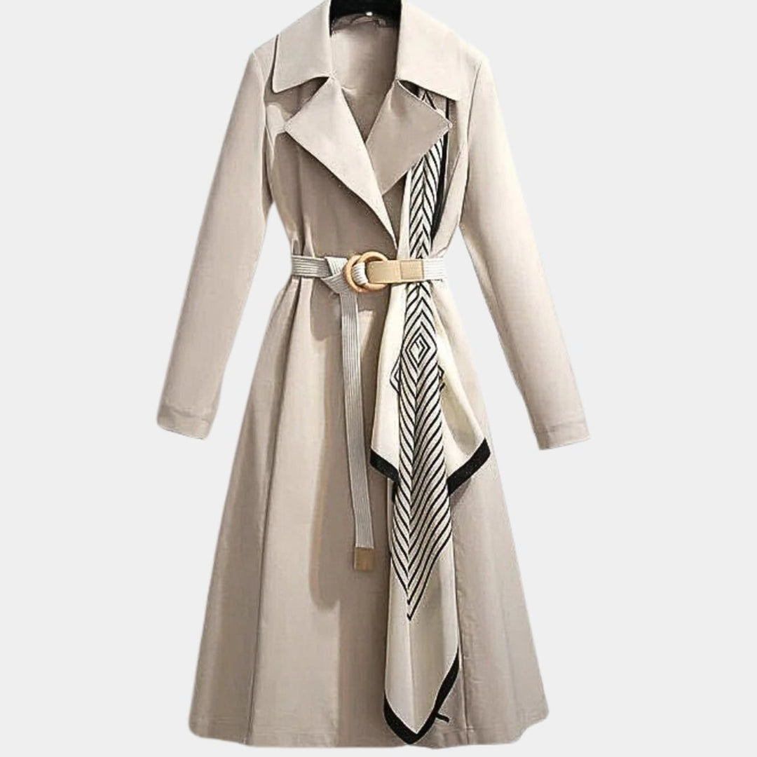 CLARICE™ - ELEGANT BELTED TRENCH COAT