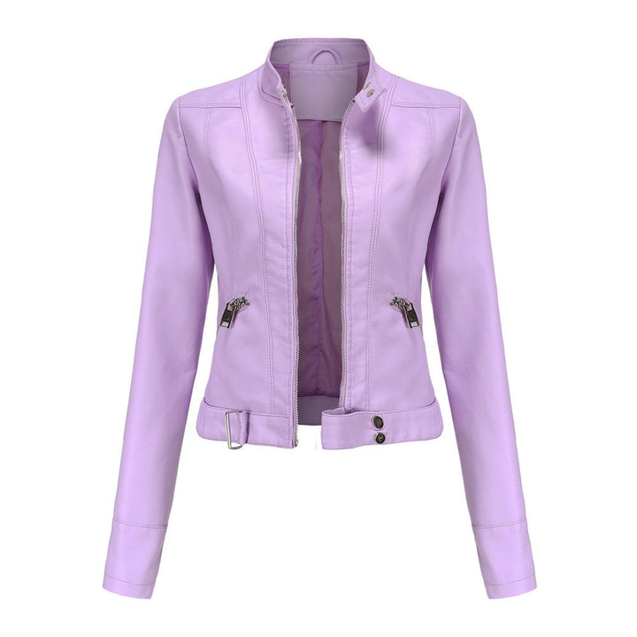 LINNEA™ - CROPPED LEATHER BOMBER JACKET