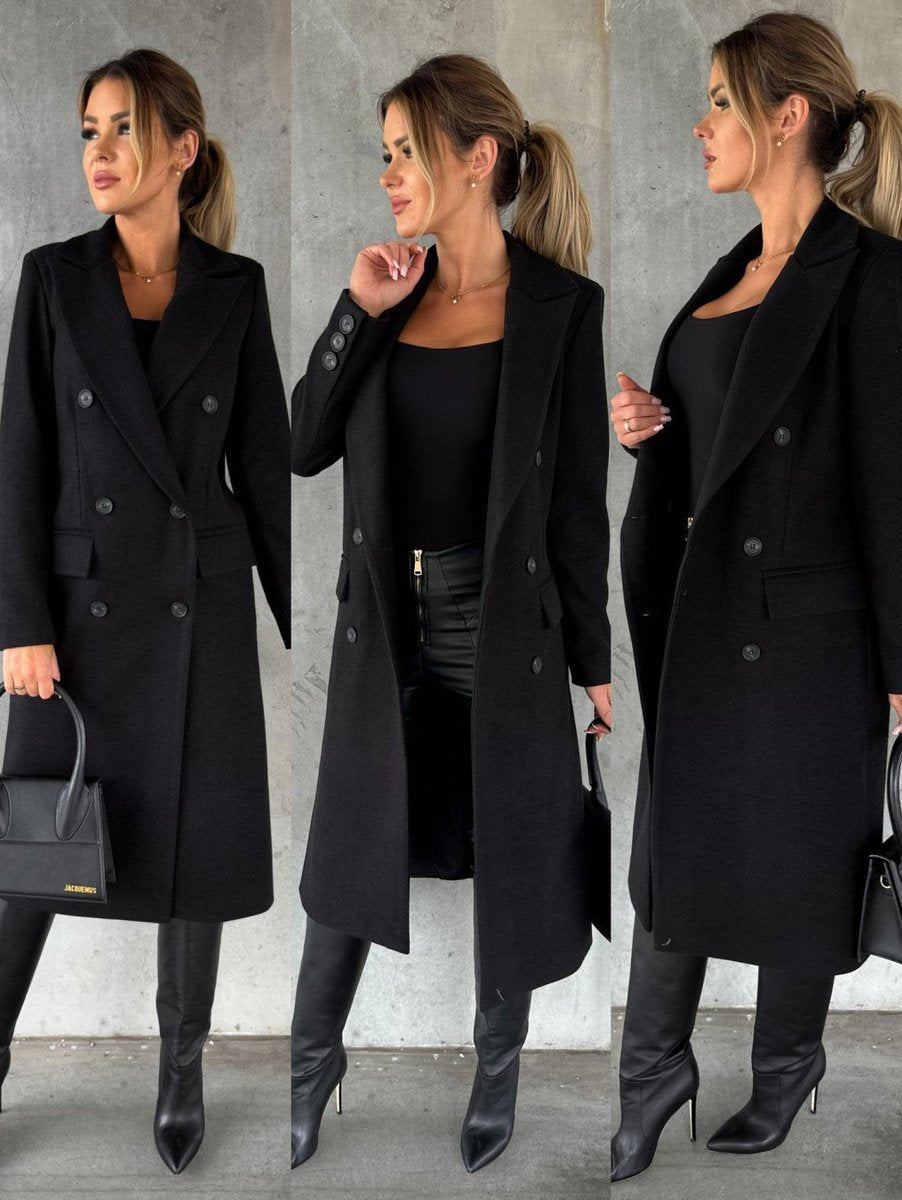 EMELINE™ - ELEGANT DOUBLE-BREASTED OVERCOAT