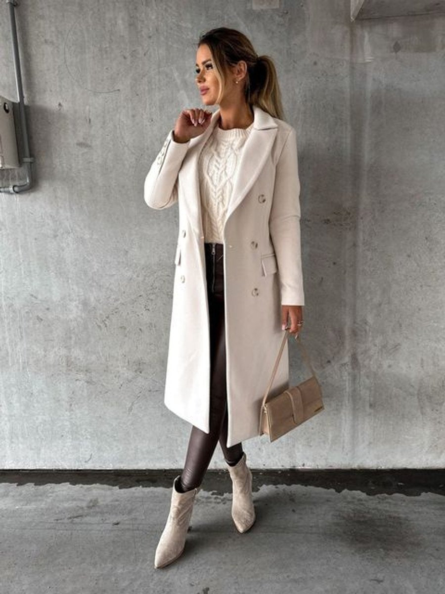 EMELINE™ - ELEGANT DOUBLE-BREASTED OVERCOAT