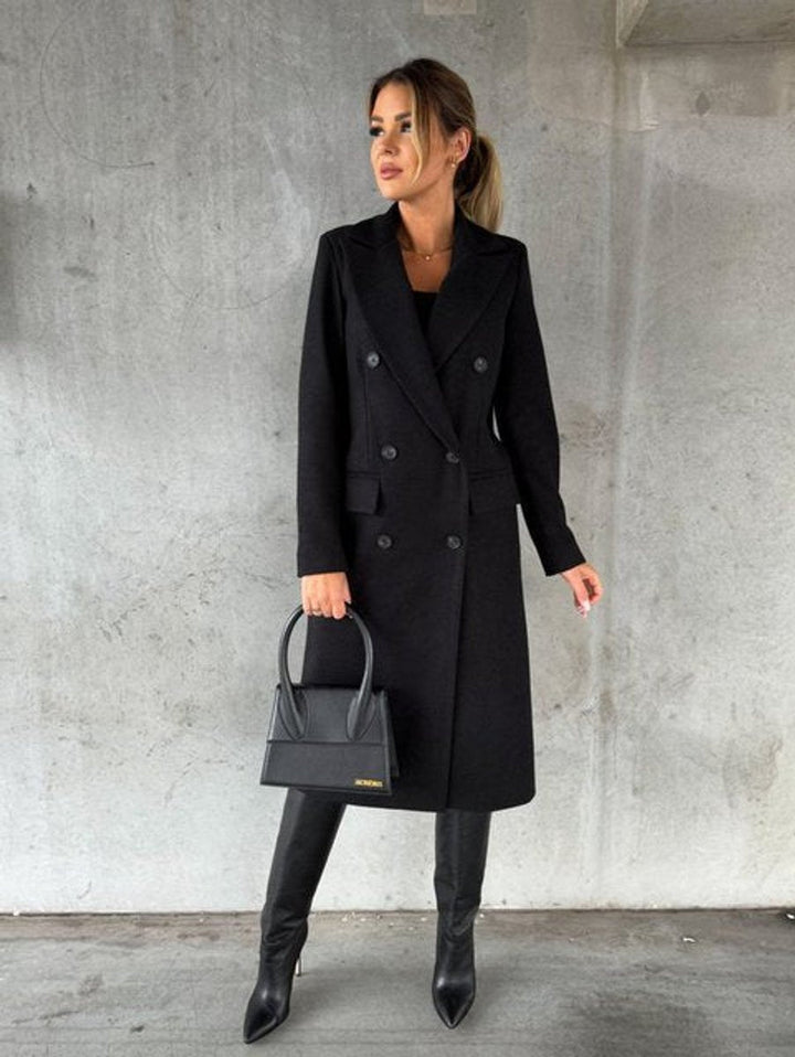 EMELINE™ - ELEGANT DOUBLE-BREASTED OVERCOAT