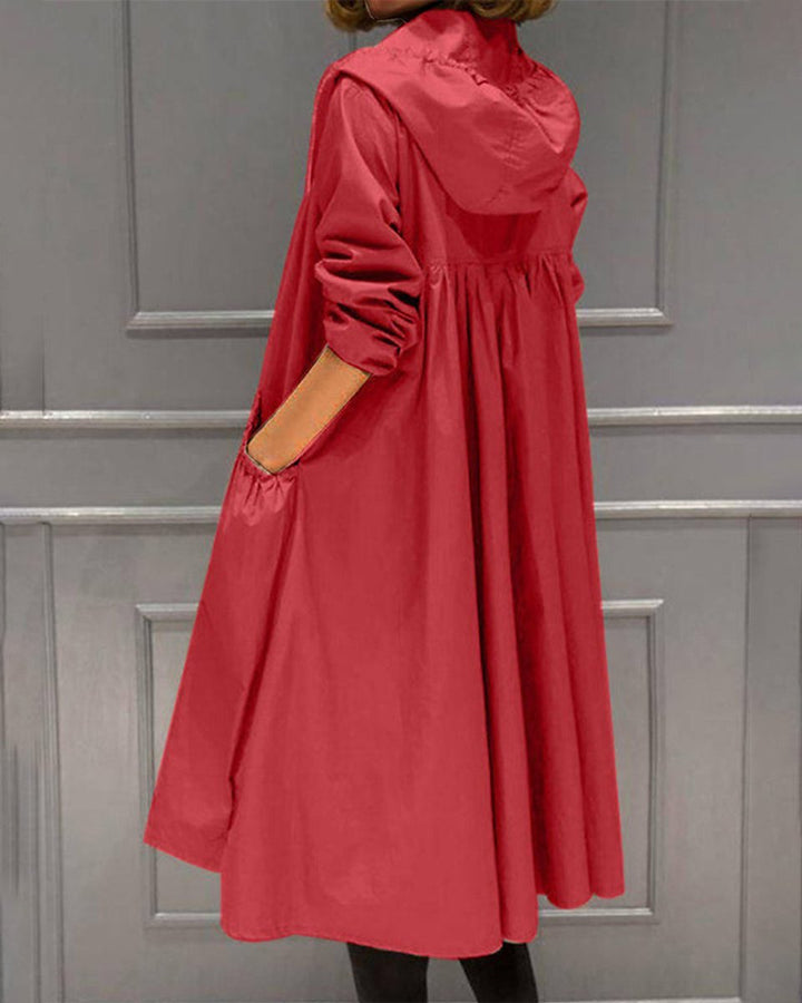 KATHLEEN™ - ELEGANT HOODED TRENCH COAT