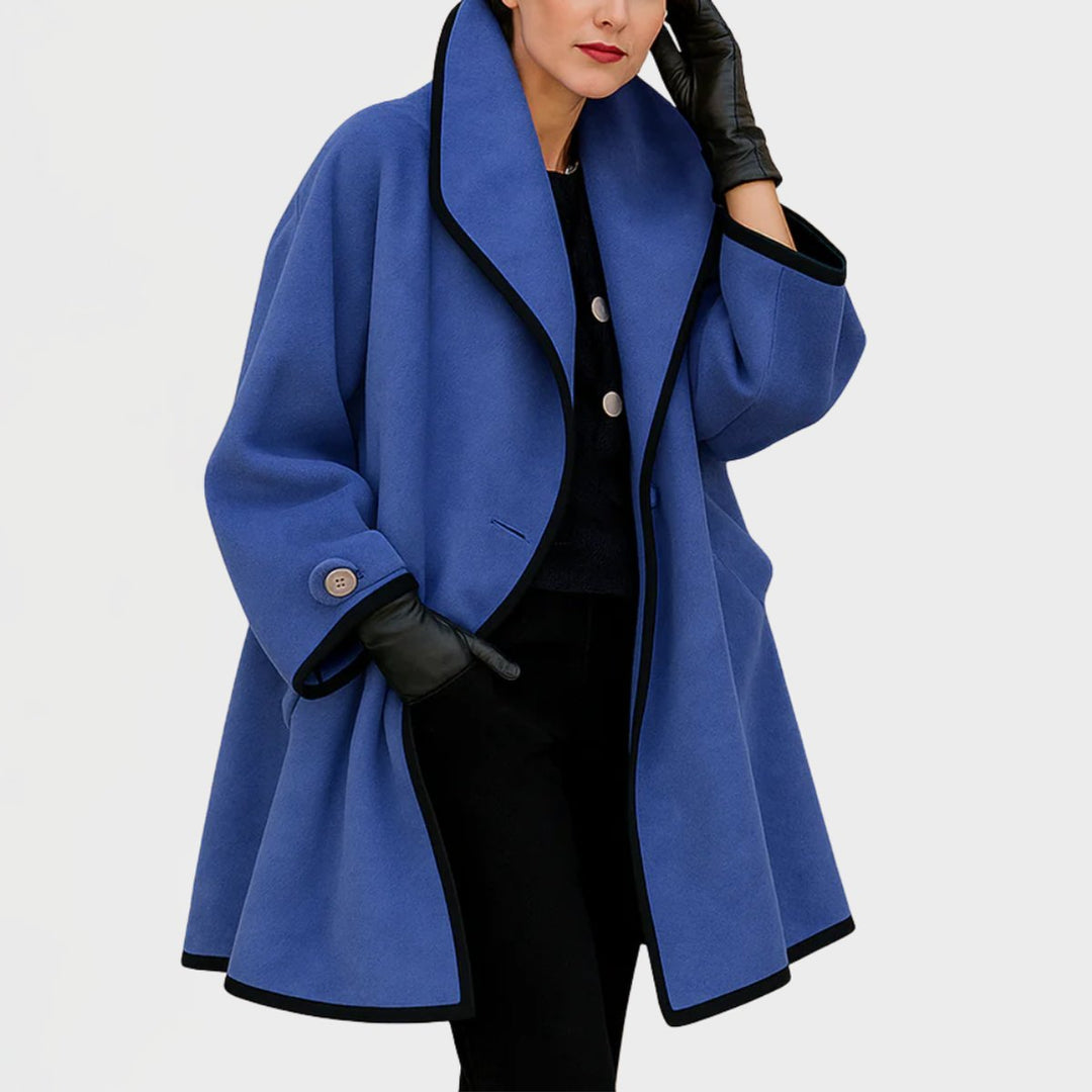 FLORA™ - OVERSIZED CONTRAST-TRIM COAT