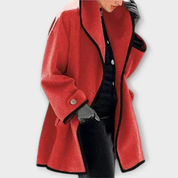 FLORA™ - OVERSIZED CONTRAST-TRIM COAT