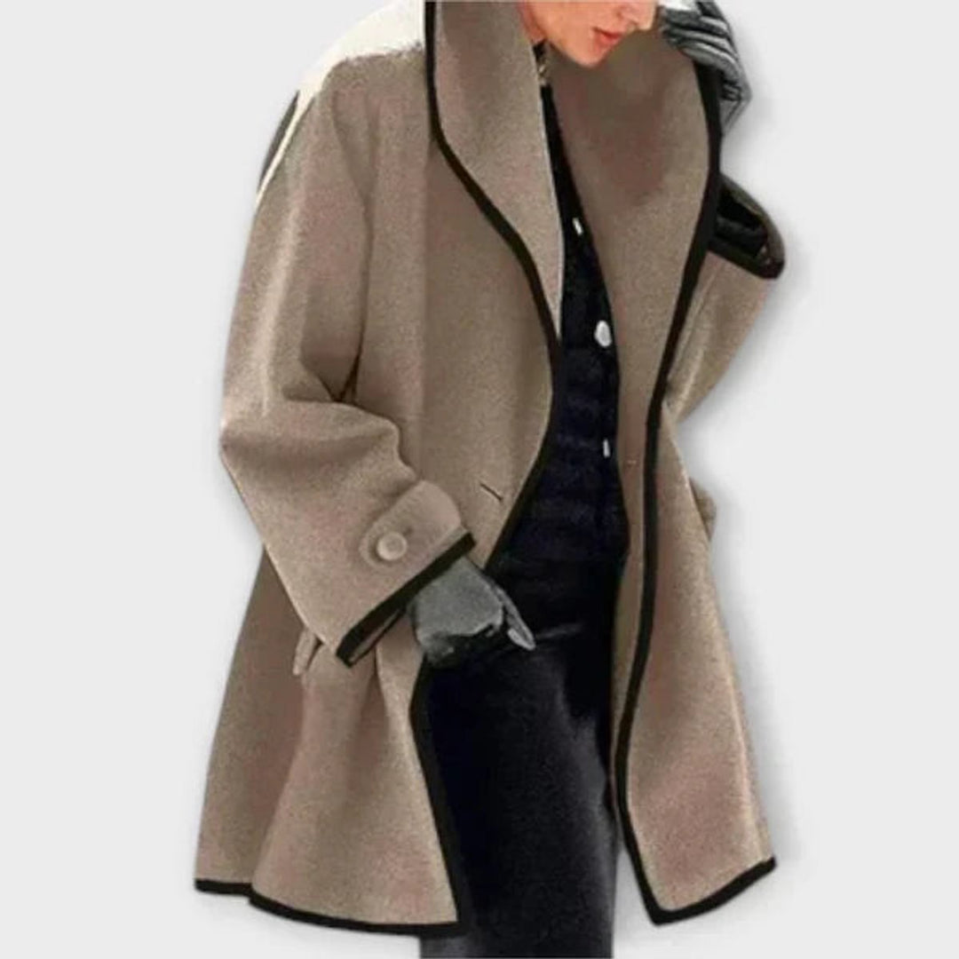 FLORA™ - OVERSIZED CONTRAST-TRIM COAT