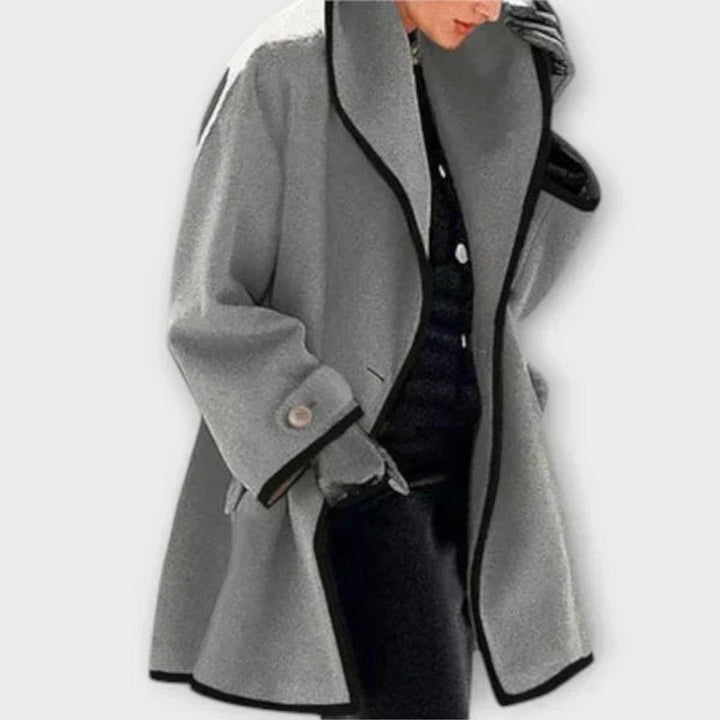 FLORA™ - OVERSIZED CONTRAST-TRIM COAT