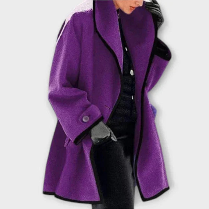 FLORA™ - OVERSIZED CONTRAST-TRIM COAT