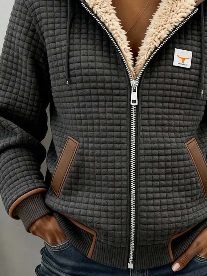 AINSLEY™ - SHERPA LINED HOODIE JACKET