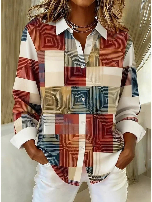MERRITT™ - ELEGANT PATCHWORK COMFORT BLOUSE